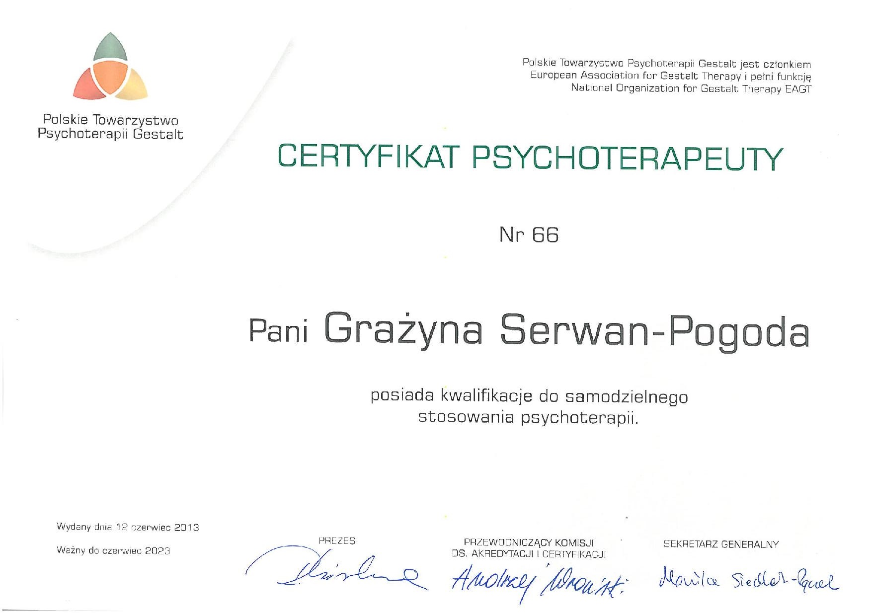 certificate six